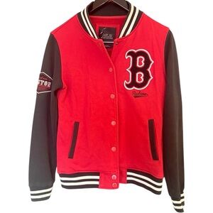 Woman’s vintage Y2K Japan L GUC some light fading MLB Boston Bomber Jacket